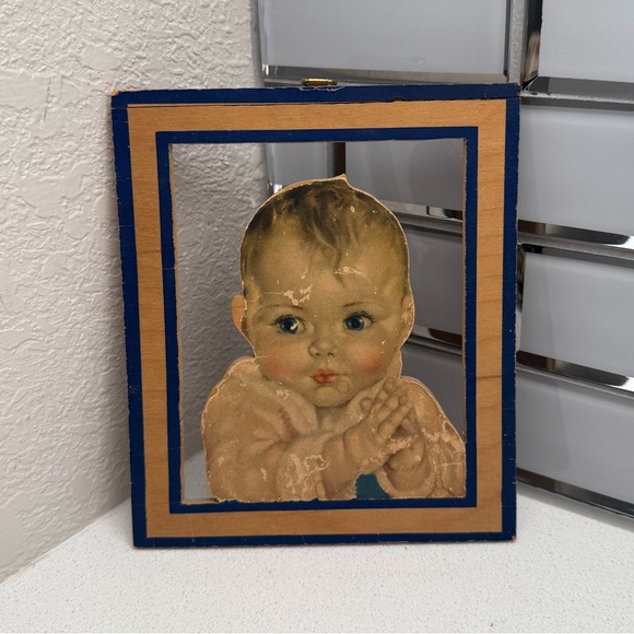 Vintage Baby Portrait Wall Art Charlotte Becker Baby Print 1935 - Picture 2 of 9